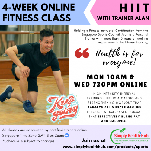 HIIT 4-Week Online Fitness Class