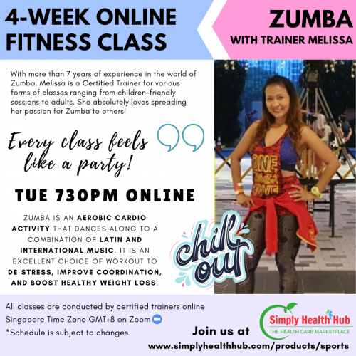 Zumba 4-week Online Fitness Class