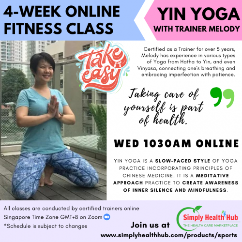 Yin Yoga 4-Week Online Fitness Class